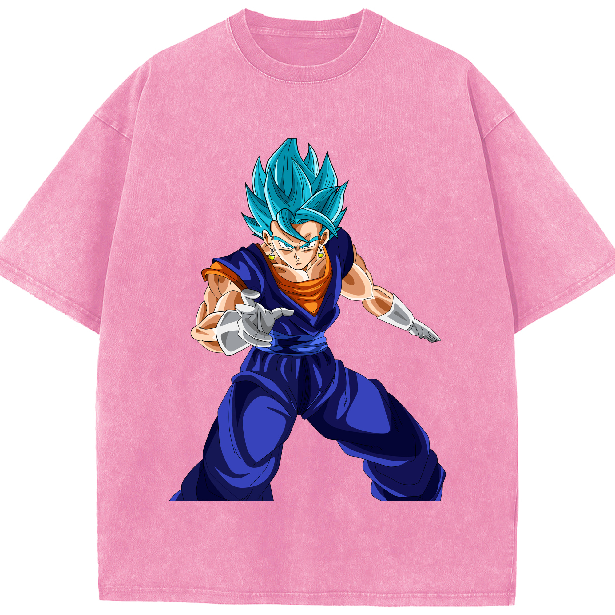 （画像用） ドラゴンボール ベジット DRAGON BALL Vegetto 綿100% ヴィンテージ風 半袖Tシャツ（フロントプリント）
